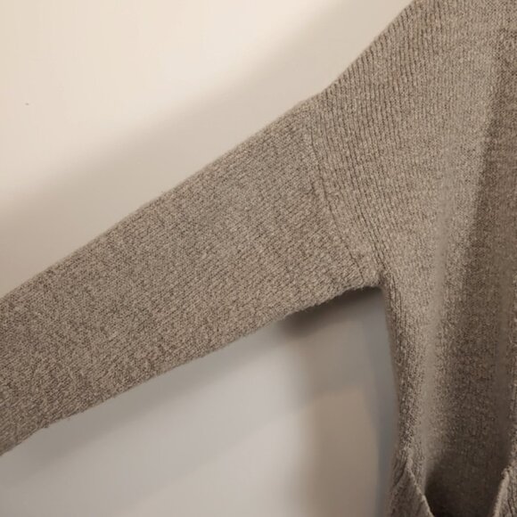 3/$20 Forever 21 Open Front Cardigan Sweater Boucle Knit Long Relaxed Slouchy - Picture 3 of 11